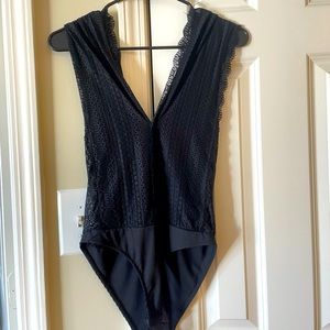 Beautiful black lace bodysuit